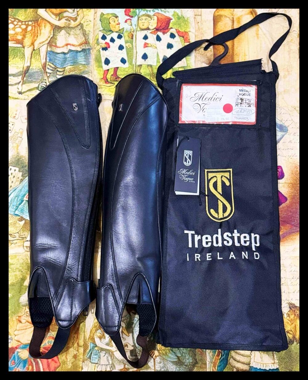Tredstep Ireland Medici Vogue Half Chaps Leather Black Size Calf 12 / 17 Length